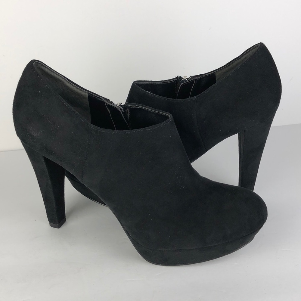 Marc Fisher Abetter 2 Black Heeled Ankle Boots 8.5
